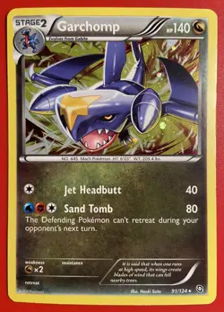 Pokemon Garchomp 91/124 - Dragons Exalted Holo - Image 3