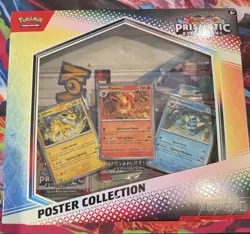 Pokemon TCG Scarlet & Violet Prismatic Evolutions Poster Collection Box Flareon - Image 1