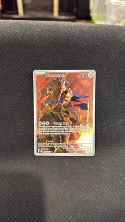 Pokemon TCG Zamazenta 201/182 SV10: Destined Rivals Illust. Rare Holo - Image 1