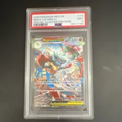 Pokemon 2025 Mega Lucario ex #179/132 SIR Holo Me01 Mega Evolution PSA 9 - Image 1