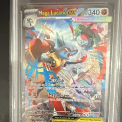 Pokemon 2025 Mega Lucario ex #179/132 SIR Holo Me01 Mega Evolution PSA 9 - Image 4