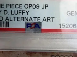 2024 One Piece Monkey D. Luffy Wanted Alternate Art OP05-119 JP PSA 10 - Image 3