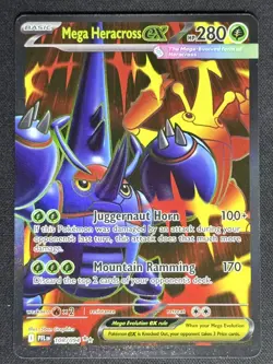 Mega Heracross EX 108/094 Phantasmal Flames Pokemon Card TCG - Image 1