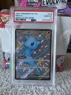 2024 Pokemon Paldean Fates # 216 Mew EX Shiny Ultra Rare PSA 10 Card! GEM MINT💎 - Image 1