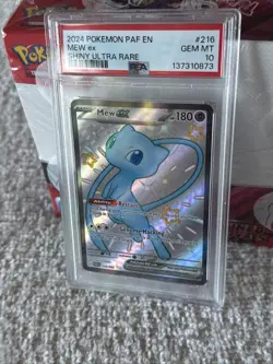 2024 Pokemon Paldean Fates # 216 Mew EX Shiny Ultra Rare PSA 10 Card! GEM MINT💎 - Image 2