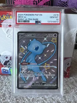 2024 Pokemon Paldean Fates # 216 Mew EX Shiny Ultra Rare PSA 10 Card! GEM MINT💎 - Image 3