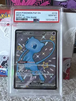 2024 Pokemon Paldean Fates # 216 Mew EX Shiny Ultra Rare PSA 10 Card! GEM MINT💎 - Image 4