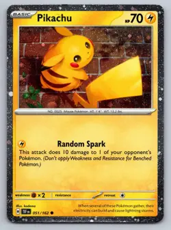 Pikachu 051/162 Holo Promo Miscellaneous Cards & Products Pokemon Holo Near Mint - Image 1