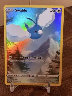 Swablu GG27/GG70 Crown Zenith Galarian Gallery Ultra Rare Holo Pokemon Card. - Image 1