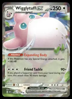 Pokemon Cards Wigglytuff ex 040/165 151 Double Rare NM - Image 1