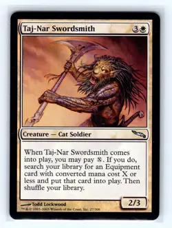 Taj-Nar Swordsmith U Mirrodin 27 Foil LP - Image 1