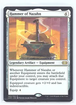 HAMMER OF NAZAHN 260 RARE DOUBLE MASTERS MAGIC: THE GATHERING NM - Image 1