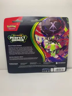 Pokemon Mega Evo Perfect Order - Chikorita 3-Pack Booster Blister Factory Sealed - Image 2