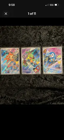 Pokemon TCG First Partner Illustration Collection Series 1 Gen 4 Sinnoh Starters - Image 1