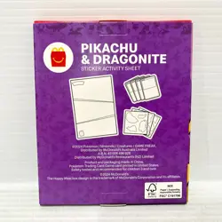 Pikachu & Dragonite - Pokemon 2024 McDonalds Happy Meal Promo Pack - Sealed - Image 2