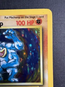 Pokemon TCG Machamp Base Set 8/102 1st Edition Holo Rare 1999 WOTC English - Image 2