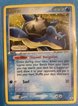 Pokemon Company Lapras EX Legend Maker 8/92 Reverse Holo Rare Basic 80 HP ENG - Image 1