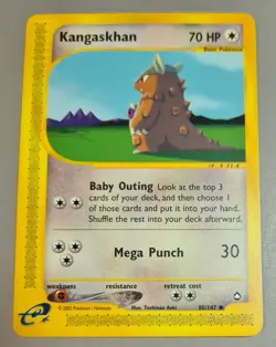 Kangaskhan # 88/147 (Kangama) Common aus Aquapolis 2003 Pokemon EN Mint Vintage - Image 1