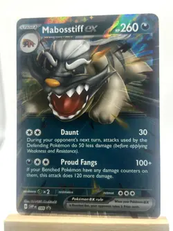 Mabosstiff ex 086 Holo Promo Scarlet & Violet Promo Pokemon Near Mint - Image 1