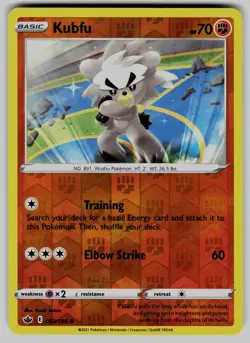 Kubfu 093/198 Common Chilling Reign Pokemon Reverse Holo Near Mint - Image 1