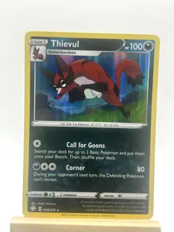 Thievul 048/072 Holo Rare Shining Fates Pokemon Near Mint - Image 1