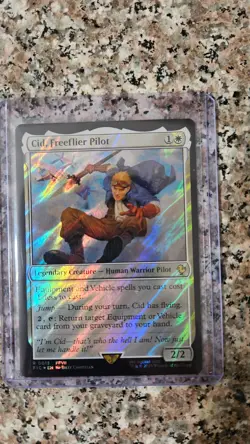 Cid, Freeflier Pilot (Surge Foil) Commander: Final Fantasy Foil - Image 1
