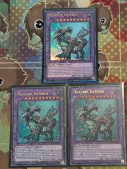 3 x HAC1-EN119 Naturia Exterio Ultra Rare Duel Terminal 1st Edition Mint Yugioh - Image 1