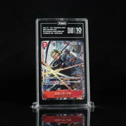 Bandai One Piece Roronoa Zoro EB04-007 JP Super Rare Alt Art TAG 10 - Image 1