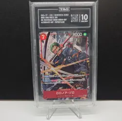 Bandai One Piece Roronoa Zoro EB04-007 JP Super Rare Alt Art TAG 10 - Image 2