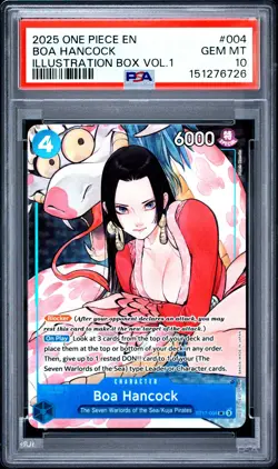 Boa Hancock 004 Illustration Box Vol.1 One Piece Promos One Piece PSA 10 - Image 1
