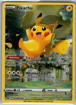 Pikachu GG30/GG70 SWSH: Crown Zenith: Galarian Gallery - Pokemon Card - NM - Image 1
