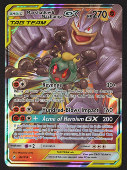 2019 Marshadow & Machamp GX 82/214 Tag Team Unbroken Bonds Pokemon TCG Card - Image 1