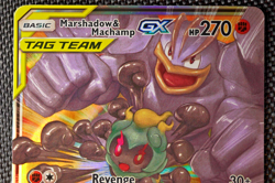 2019 Marshadow & Machamp GX 82/214 Tag Team Unbroken Bonds Pokemon TCG Card - Image 3