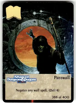 Spellfire CCG Common Card Passwall - 1st Edition 388 of 400 NM - Image 1