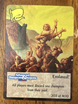 Spellfire CCG Uncommon Card Enslaved! - 1st Edition 202 of 400 - Image 1
