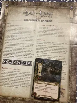 The Lord of the Rings Card Game LCG The Crossing of Poros Adventure Pack. Used. - Image 1
