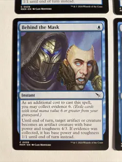 4x Mtg Murders At Karlov Manor Behind The Mask NM/M Magic The Gathering - Image 2