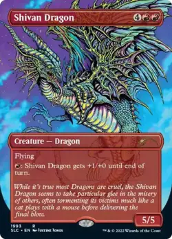 Shivan Dragon BORDERLESS - 1993 - Secret Lair 30th Anniversary Countdown MTG - Image 1