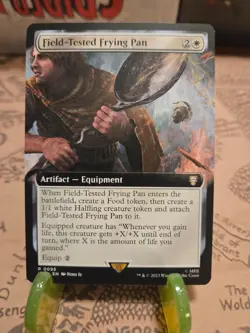 MTG Field-Tested Frying Pan Commander: the Lord of the Rings Ext Art Rare NM - Image 1