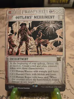 MTG Outlaws' Merriment Outlaws of Thunder Junction: Breaking News Regular NM - Image 1
