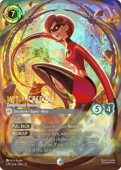 Mrs. Incredible - Determined Rescuer (Enchanted) - Near Mint Holofoil Lorcana - Image 1