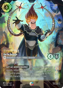 Syndrome - Out for Revenge (Enchanted) - Near Mint Holofoil Lorcana - Image 1