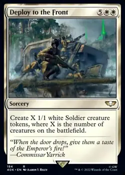 1x Deploy to the Front NM-Mint, English Commander: Universes Beyond: Warhammer 4 - Image 1
