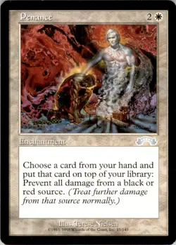 1998 Magic The Gathering Exodus Penance #15 Light Play - Image 1