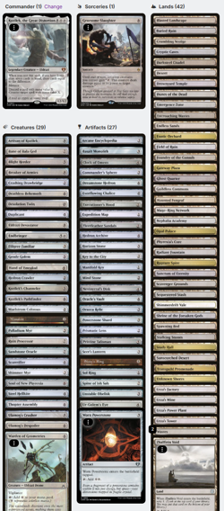 Kozilek, the Great Distortion ELDRAZI TRIBAL Magic MTG Custom Commander Deck - Image 2