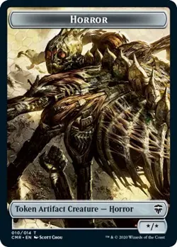 Foil - Horror // Thrull Double-Sided Token - 10 // 5 - Commander Legends - NM - Image 1