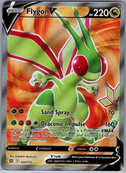 Flygon V (Full Art) 164/172 SWSH09: Brilliant Stars - Pokemon Card - NM - Image 1