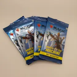 Wizards of the Coast MTG March of the Machine Set booster pack 4 quantity - Image 1