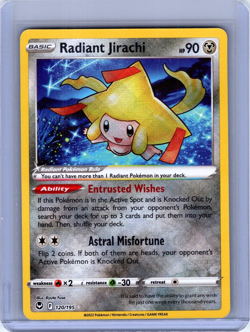 Radiant Jirachi Ultra Rare Holo 120/195 Pokemon Silver Tempest - Image 1