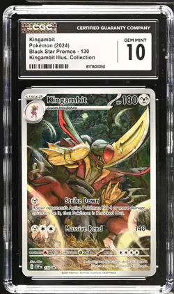 Kingambit 130 Illus. Collection Black Star Promos Pokemon CGC 10 Gem Mint - Image 1